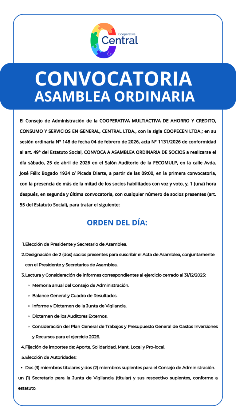 Asamblea Ordinaria